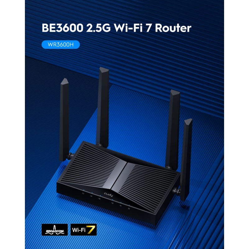 ROUTER WIRELESS CUDY WR3600H 2.5G WI-FI 7
