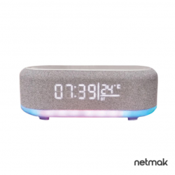 PARLANTE RELOJ NETMAK...