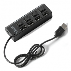 HUB USB 4 PUERTOS 2.0 CON...