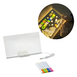 PIZARRA ACRILICA LED 15X15...