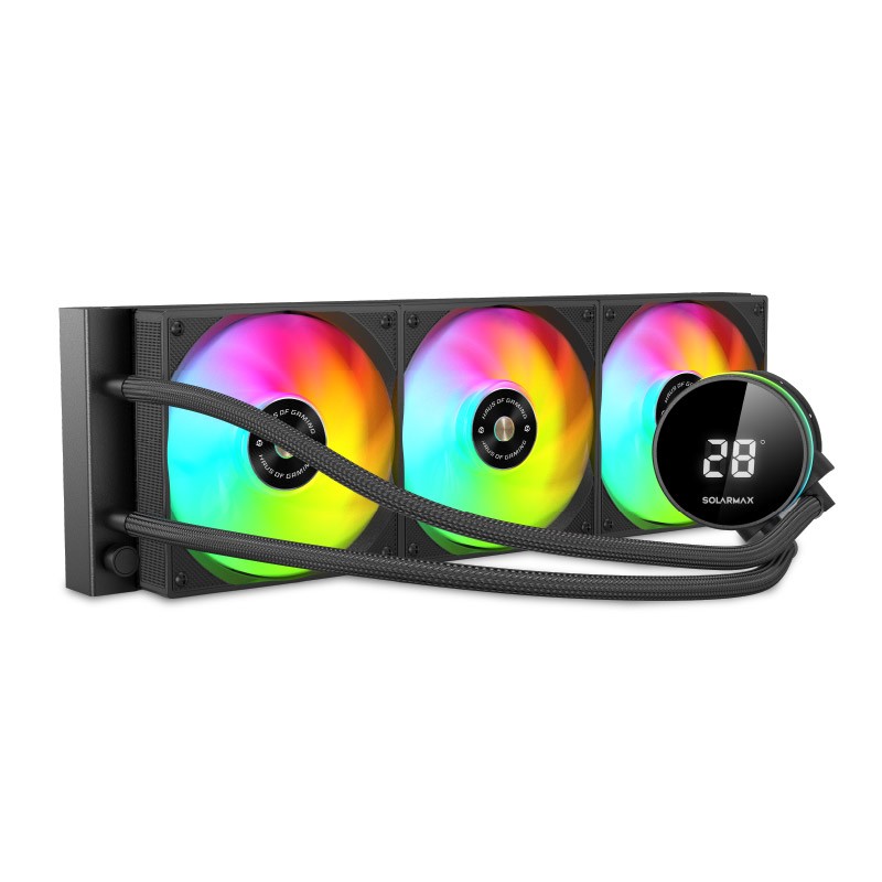 WATER COOLER SOLARMAX WC-B360 BLACK 360MM/ARGB/