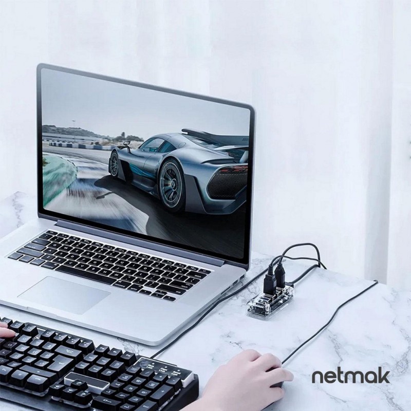 HUB USB NETMAK NM-AC12 3P USB2.0 + 1 P3.0