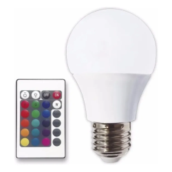 LAMPARA FOCO LED BLANCO+RGB...