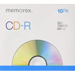 CD VIRGEN MEMOREX PACK X 10...