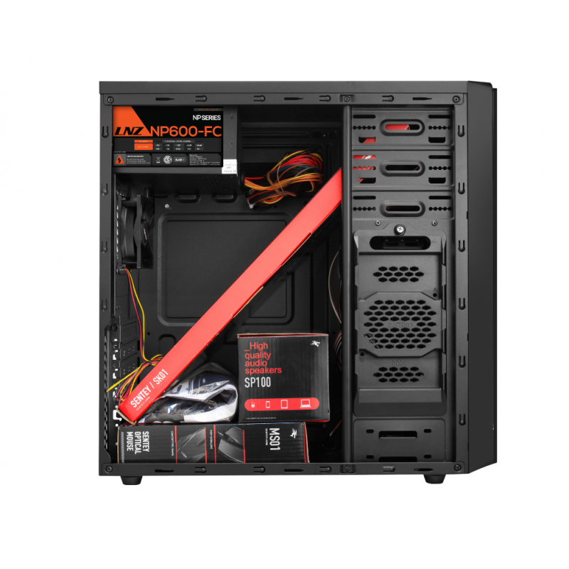 Sentey Cs Cube GABINETE SENTEY G38 KIT CS3-1355-CB NP600-FC 600W